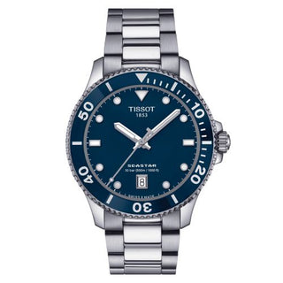 Tissot - T120.410.11.041.00  Seastar 1000 Quartz 40 Stainless Steel / Blue / Bracelet