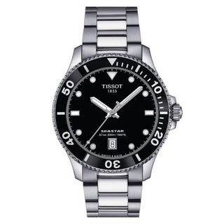 Tissot - T120.410.11.051.00  Seastar 1000 Quartz 40 Stainless Steel / Black / Bracelet