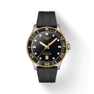 Tissot - T120.410.27.051.00  Seastar 1000 Quartz 40 Stainless Steel - Yellow Gold / Black / Rubber