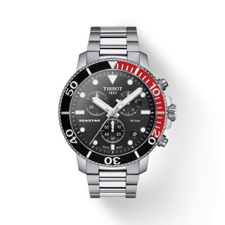 Tissot - T120.417.11.051.01  Seastar 1000 Chronograph Quartz 45.5 Stainless Steel / Black / Bracelet