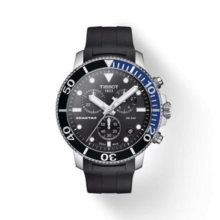 Tissot - T120.417.17.051.02  Seastar 1000 Chronograph Quartz 45.5 Stainless Steel / Black / Rubber