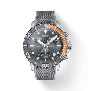 Tissot - T120.417.17.081.01  Seastar 1000 Chronograph Quartz 45.5 Stainless Steel / Grey / Rubber