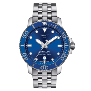 Tissot - T120.407.11.041.00  Seastar 1000 Powermatic 80 43 Stainless Steel / Blue / Bracelet