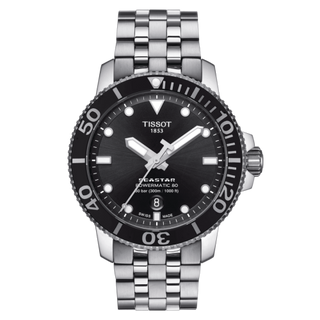 Tissot - T120.407.11.051.00  Seastar 1000 Powermatic 80 43 Stainless Steel / Black / Bracelet