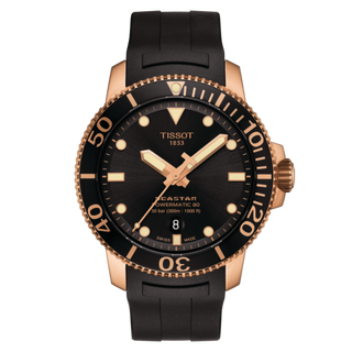 Tissot - T120.407.37.051.01  Seastar 1000 Powermatic 80 43 Rose Gold / Black / Rubber