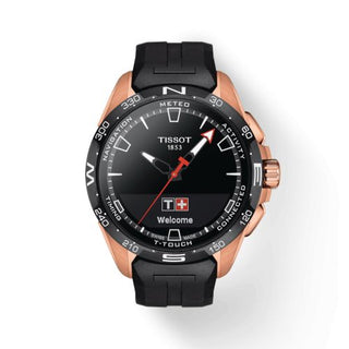 Tissot - T121.420.47.051.02  T-Touch Connect Solar Rose Gold - Ceramic / Black / Rubber