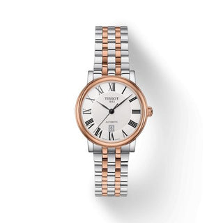 Tissot - T122.207.22.033.00  Carson Premium Automatic 30 Stainless Steel - Rose Gold / Silver / Bracelet