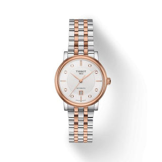 Tissot - T122.207.22.036.00  Carson Premium Automatic 30 Stainless Steel - Rose Gold / Silver / Bracelet