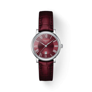 Tissot - T122.210.16.373.00  Carson Premium Quartz 30 Stainless Steel / Burgundy