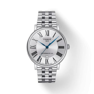 Tissot - T122.407.11.033.00  Carson Premium Powermatic 80 Stainless Steel / Silver / Bracelet