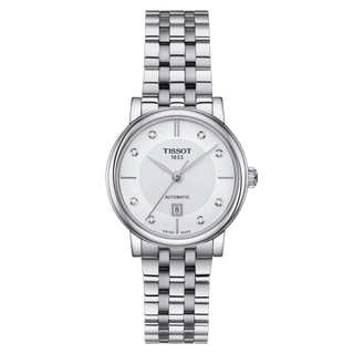 Tissot - T122.207.11.036.00  Carson Premium Automatic 30 Stainless Steel / Silver - Diamond / Bracelet