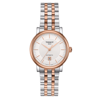 Tissot - T122.207.22.031.01  Carson Premium Automatic 30 Stainless Steel / Rose Gold PVD / Silver / Bracelet