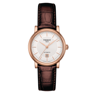 Tissot - T122.207.36.031.00  Carson Premium Automatic 30 Rose Gold / Silver / Strap