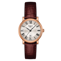 Tissot Carson Premium Automatic 30 Rose Gold / Silver / Strap (T122.210.36.033.00)