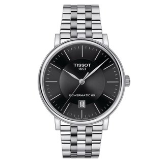 Tissot - T122.407.11.051.00  Carson Premium Powermatic 80 Stainless Steel / Black / Bracelet