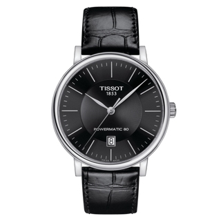 Tissot - T122.407.16.051.00  Carson Premium Powermatic 80 Stainless Steel / Black / Strap