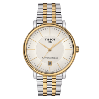 Tissot - T122.407.22.031.00  Carson Premium Powermatic 80 Stainless Steel - Yellow Gold / Silver / Bracelet