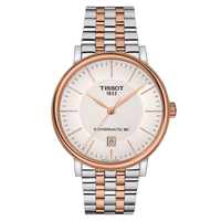 Tissot Carson Premium Automatic 30 Rose Gold PVD / Silver / Bracelet (T122.407.22.031.01)