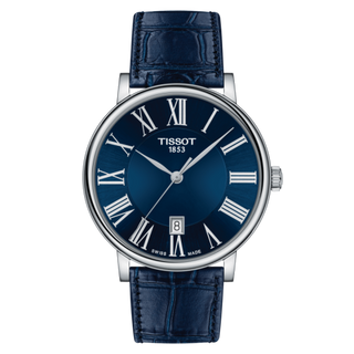 Tissot - T122.410.16.043.00  Carson Premium Quartz 40 Stainless Steel / Blue / Strap