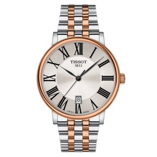 Tissot - T122.410.22.033.00  Carson Premium Quartz 40 Stainless Steel - Rose Gold / Silver / Bracelet