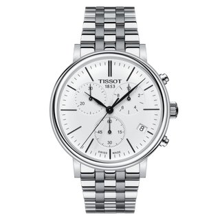 Tissot - T122.417.11.011.00  Carson Premium Chronograph Quartz 41 Stainless Steel / Silver / Bracelet