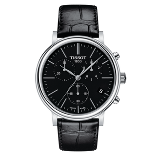 Tissot - T122.417.16.051.00  Carson Premium Chronograph Quartz 41 Stainless Steel / Black / Bracelet