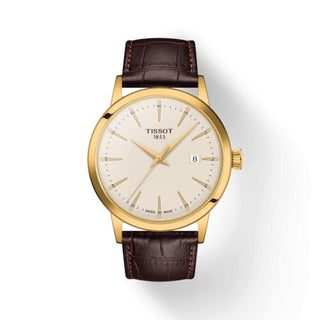 Tissot - T129.410.36.261.00  Dream Quartz 42 Yellow Gold / Ivory