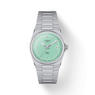 Tissot - T137.210.11.091.00  PRX Quartz 35 Stainless Steel / Mint Green