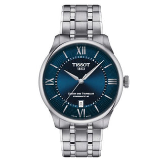 Tissot - T139.807.11.048.00  Chemin Des Tourelles Powermatic 80 39 Stainless Steel / Blue / Bracelet