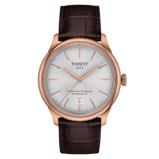 Tissot - T139.807.36.031.00  Chemin Des Tourelles Powermatic 80 39 Rose Gold / Silver