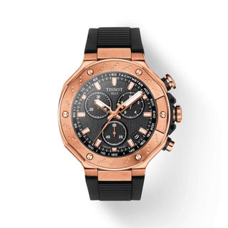 Tissot - T141.417.37.051.00  T-Race Chronograph Rose Gold / Black / Rubber