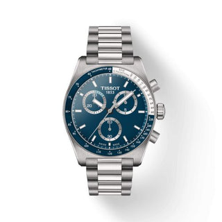 Tissot - T149.417.11.041.00  PR516 Chronograph Quartz Stainless Steel / Blue / Bracelet