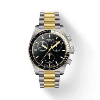 Tissot - T149.417.22.051.00  PR516 Chronograph Quartz Stainless Steel - Yellow Gold  / Black / Bracelet