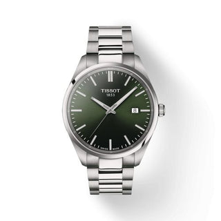 Tissot - T150.410.11.091.00  PR 100 Quartz 40 Stainless Steel / Green / Bracelet