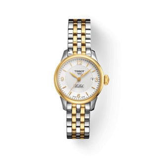 Tissot - T41.2.183.34  Le Locle Automatic Small Lady Stainless Steel - Yellow Gold / White / Bracelet