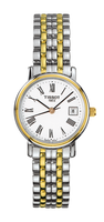 Tissot Desire Quartz 34 Stainless Steel / Yellow Gold PVD / White / Bracelet (T52.2.281.13)