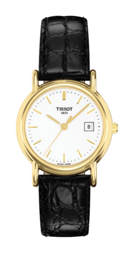 Tissot - T71.3.129.11  Carson Quartz 26.8 Yellow Gold / Silver / Strap