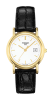 Tissot Carson Quartz 26.8 Yellow Gold / Silver / Strap (T71.3.129.11)