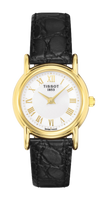 Tissot Carson Quartz 26.8 Yellow Gold / Champagne / Strap (T71.3.129.13)