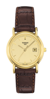 Tissot Carson Quartz 27 Yellow Gold / White / Bracelet (T71.3.129.21)