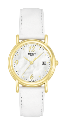 Tissot - T71.3.129.74  Carson Quartz 26.8 Yellow Gold / MOP / Strap