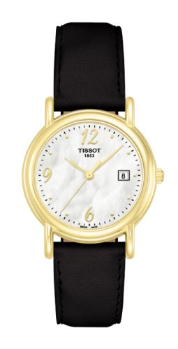 Tissot - T71.3.189.74  Carson Quartz 27 Yellow Gold / MOP / Strap