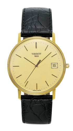 Tissot - T71.3.401.21  Goldrun Hesalite Yellow Gold / Champagne