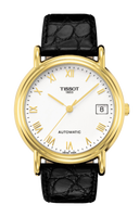 Tissot Carson Automatic 35.5 Yellow Gold / Champagne / Strap (T71.3.430.13)