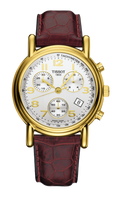 Tissot Carson Chronograph Quartz 39.7 Yellow Gold / MOP / Strap (T71.3.442.32)