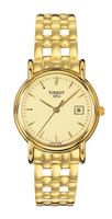 Tissot Carson Quartz 33.6 Yellow Gold / White / Bracelet (T73.3.131.21)