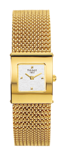 Tissot - T73.3.321.31  Bellflower Square Yellow Gold / Silver / Bracelet