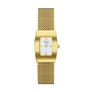 Tissot - T73.3.323.31  Bellflower Tonneau Yellow Gold / Silver / Bracelet