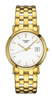 Tissot Carson Quartz 33.6 Yellow Gold / Champagne / Bracelet (T73.3.413.11)