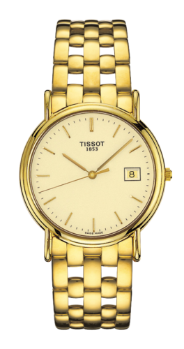 Tissot - T73.3.413.21  Carson Quartz 33.6 Yellow Gold / Champagne / Bracelet